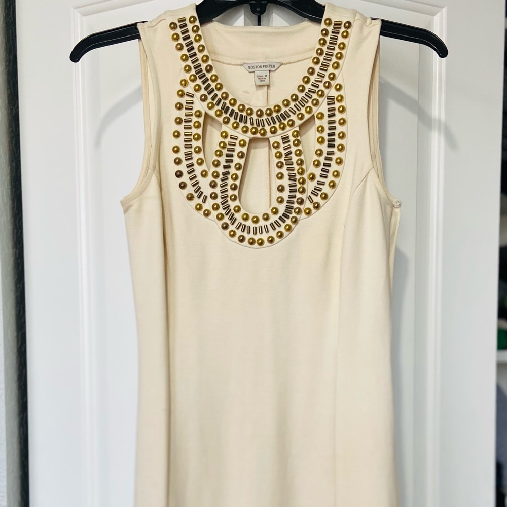 Cream Boston Proper Dress Size 0